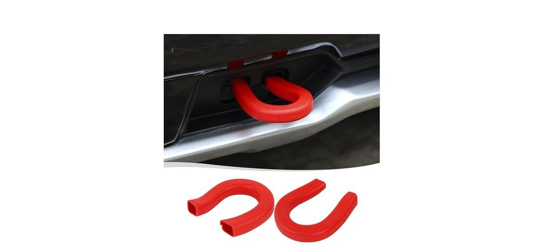 Voodonala for Chevy Silverado 2007-2024 Front Tow Hook Cover Car Tow Hooks Protector Cover Compatible with Chevrolet Silverado GMC Sierra 2014-2019(Red, 2pcs, Silicone)