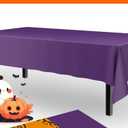 Pureegg Plastic Table Cloth Disposable 8 Pack, 54 x 108 Inch Table Cloths, Graduation Decorations Class of 2025, Graduation Party Tablecloths, Rectangle, Plastic Cover, Leakproof & Sturdy, Purple