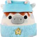 Squishmallows 2025 Original 8-Inch Easter A Squad Plush - Collectible Soft & Squishy Mini Stuffed Animal Toy - Add to Your Squad - Gift for Kids, Girls & Boys (Mustafa The Spotted Cow)