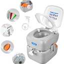 Kohree 5.8 Gal Portable Toilet for Adults: Large Camping Toilet with Detachable Waste Tank, Leak-Proof Cassette with Level Indicator, Flushable Boat Porta Potty for Home Use, Camper, RV Travel