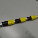 SISUPASSIE 24FT Reach Gutter Cleaning Tools from Ground, Telescopic Rain Gutter Cleaners Tool with Quick Connect Adapter