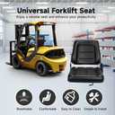 yeesport Forklift Seat Universal Tractor Seat, Fold Down Forklift Seat with Adjustable Angle Backrest, Comfortable Leather Seat with High Resilience Sponge Filling (Comfortable seats)