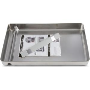 Stainless Steel Reusable Litter Tray Compatible with Petsafe Scoop-Free Self-Cleaning Cat Litter Boxes - Never Absorbs Odor, Stains, or Rusts (Stainless Steel Litter Tray)