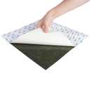 Non-Slip Rubber Pad Sheet with Adhesive Back, DIY Material for DIYSealing, Bumpers Furniture Protection and Support, Black (1/25" Thick, 12" X 12'')