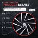 Black 20" Rim Protector, Aluminium Alloy Wheel Protection Ring, Wheel Rim Protector Strips for Curb Rash Prevention, Universal Wheel Accessories for Cars, Trucks, SUVs & Tesla All Models, 4PCS