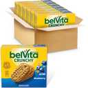 belVita Breakfast Bars Biscuits, Blueberry, 30 Total Packs, 6 Boxes (4 Biscuits Per Pack) (BBD: 17July 2025)