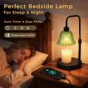DomeStar Flower Candle Warmer Lamp, Adjustable Height Wax Melting Unique Lamp with Timer & Dimmer, Vintage Bedroom Decor for Scented Jar Candles - Ideal for Housewarming Birthday Valentine's Day Gifts