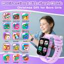 Kids Smart Watches Girls Age 5-12, 26 Games High-Resolution Touchscreen Kids Watch with Video Camera Music Player Pedometer Flashlight 12/24 hr Educational Toys Birthday Gifts for Girls Ages 6 7 8