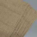 homing Cotton Linen Placemats Set of 6, Cloth Washable Farmhouse Dining Table Mats for Indoors & Outdoors, Easy to Clean, Linen, 13 x 19 Inch