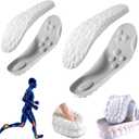 2 Pairs Cloud Insoles for Men, Cloud Soles for Men, Comfort Insole, U-Shape Memory Foam Insoles, Trim to Fit Inserts (2 Pairs- Gray, 12-13)