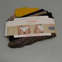 Warner's Women's Blissful Benefits Dig-Free Comfort Waistband with Lace Microfiber Hipster 3-Pack Ru1796w (Large, Toasted Almond/Black and White Pin Dot /Black/Butterscotch/White/Toasted Almond Lace Dot)