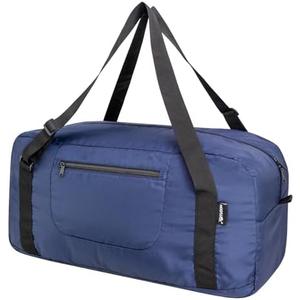 HOLYLUCK Foldable Travel Duffel Bag For Women & Men Luggage Great for Gym - large navy blue 55L