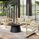 OTOSTAR Set of 4 Waterproof Throw Pillow Covers 12x20 Inch Farmhouse Geometric Square Pillow Cases for Couch Patio Furniture Balcony Garden Outdoor Decoration（Geometry70Khaki）Pack of 3