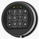 Gun Safe Black Keypad with Solenoid Lock, Electronic Lock for Fireproof Safe Box