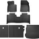 LUCKEASY Compatible with ZEEKR 001 Floor Mats Cargo Liner Trunk Mat TPE WP Foot Pad Left Hand Drive Interior Accessories(ZEEKR 001 LHD 6PCS)