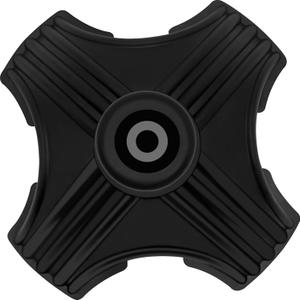 3/4 Inch Self Standing Rubber Cane Tips, Heavy Duty Non Slip Quad Base Walking Cane Tips, Durable 4 Prong Cane Tip Replacement, Rubber Tips for Canes and Walking Sticks, Cane Accessories for Seniors (Black)