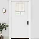 LazBlinds No Drill Bamboo Roller Shades, Whitewash B, 18" W x 24" H
