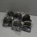 Solar Fence Lights 6 Pack Solar Deck Lights Waterproof LED Powered Step Wall Lanterns Outdoor Decorations Warm Yellow Decorative Lighting for Garden Backyard (Black)