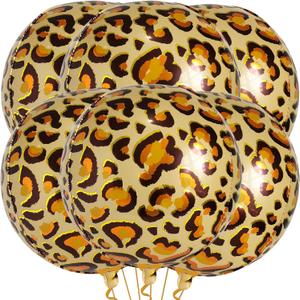 KatchOn Leopard & Cheetah Print Balloons - 22 Inch, Pack of 6 | Leopard & Cheetah Birthday Decorations