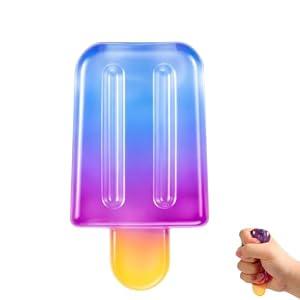 2 x 
Ice Cream Squeeze Squishy, Ice Cream Cone Squishy, Slow Rise Sensory Fidget Toy, Party Favors Summer Sensory Stress Relief for Adult Use in Offices and Homes (Blue)