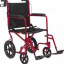 Lightweight Expedition Transport Wheelchair with Hand Brakes, Red
Transport Wheelchair Featuring Lightweight Expedition Frame with Hand Brakes for Safety Daily for Everyday Use