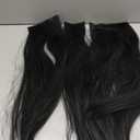 MapofBeauty 24" Long Straight Clip in Hair Extensions Hairpieces (Black)