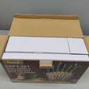 Keewah Knife Set, 16 Piece Kitchen Knives set with Acrylic Stand, Gold