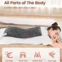 RENPHO Heating Pad for Back Pain & Period Cramps, FSA Eligible & HSA Store, Mothers Day Gifts & Birthday Gifts for Women Men,12" x24‘’ Electric Heat Pad for Neck and Shoulder, ETL Certified, Gray