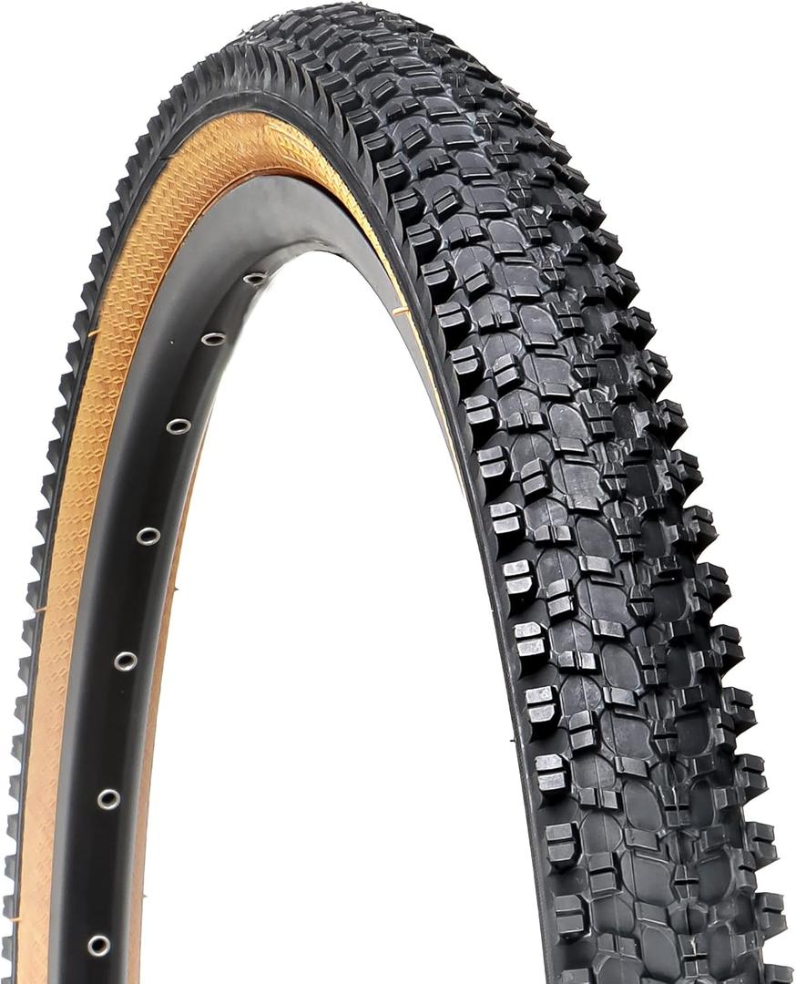 Hycline Bike Tire, 26x1.95-Inch Kevlar Folding Replacement Tire for MTB Mountain Bicycle-Skinwall