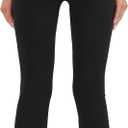 HEGALY Women's Flare Yoga Pants - Crossover Flare Leggings Buttery Soft High Waisted Workout Casual Bootcut Pants (Black)