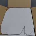 8x8x3 inch Shipping Boxes, White Corrugated Cardboard Box Literature Mailing Shipping Packaging Recyclable Storage Boxes and Craft Gifts Giving Products Business White Box Set of 25 (8''x8''x3'')