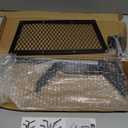 cyrico Fireplace Grate with Ember Retainer, 17 Inch Fireplace Log Grate Solid Cast Iron 1/2 Bar Fire Place Holder for Fire Pit Indoor Chimney Hearth Wood Stove Outdoor Burning Rack Camping