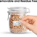 TechMark Blank Removable Freezer Labels, Waterproof & Oil Resistant Stickers for Food Containers, Jars & Pantry Organization (1" x 2") 200 Sheets