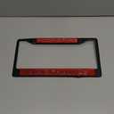Rico Industries NHL Black Laser Cut Chrome Frame 12" x 6" Black Laser Cut Chrome Frame - Car/Truck/SUV Automobile Accessory