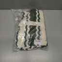 Moreone 2 Piece Lounge Set Women Short Sleeve Striped Crochet Knit Sets Two Piece Button Up Pajamas with Drawstring Shorts (Green, M)