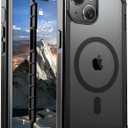 jaroco Magnetic for iPhone 15 Case, [Compatible with MagSafe][Military Grade Drop Protection][Heavy Duty Protection][Non-Slip][Shockproof] 2-Layer Durable Bumper Phone Case 6.1''-Black