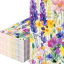 100Pcs Floral Guest Napkin Spring Summer Disposable Paper Napkin Watercolor Flower Decorative Dinner Hand Towels for Home Kitchen Bathroom Party Supplies Table Decor
