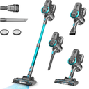 DEVOAC Cordless Vacuum Cleaner, UltraLightweight Stick Vacuum, 2200mAh Battery Up to 40mins Runtime, 6 in 1 Powerful Handheld Vacuum for Home Hard Floor Carpet Pet Hair (Waterfall)