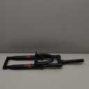 CDHPOWER 26" Suspension Fork 1" Threaded 25.4mm Straight Tube Double Shoulder Triple Tree, Disc Brake, Black, (Fork Only)