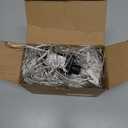 Joomer Christmas Net Lights - 12FT x 5FT 360 LED Plug-in Mesh Lights, Waterproof with 8 Modes, Timer, Connectable for Bushes, Trees, Garden, Outdoor Christmas Decor (Clear Wire, Warm White)