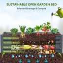 Ohuhu 8x3x1.5FT Metal Raised Garden Bed Outdoor, Reinforced Galvanized Steel Rustproof Planter Box, 100% Non-Toxic, 269 Gal Large Capacity Heavy Duty Raised Beds for Growing Vegetables Flowers Herbs