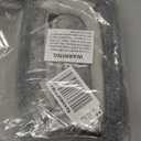 QUOLIX Triangle Under-Door Draft Stopper, 38 Inch Noise Blocker, Weighted Weather Stripping, Gray Cotton & Polyester, Multi-Function Noise & Light Blocker,Gray