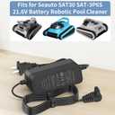 26V Charger for 21.6V Battery Pool Cleaner Compatible with Seauto Crab CR and Zyerch SAT30 Robotic Pool Cleaner Adapter Charger