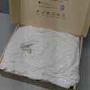 TWK 1200 TC 100% Egyptian Long-Staple Cotton Bedding Sheets Set, Luxury Hotel Style Deep Pocket with Elastic Reinforced Seams Sheet Set, Soft & Comfy Natural Sheets (White, Queen)