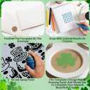 22 Pcs Shamrocks Cookie Stencils for Royal Icing, St Patricks Day Clover & Irish Gnome Templates, Reusable PET Baking Stencils in Assorted Sizes for Cookies, Desserts & Crafts