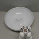 UEHICT White Mushroom Lamp, Dimmable Mushroom Table Lamp with 3 Lighting Modes, 70s Retro Lamp Mid Century Modern Light Mushroom Shaped Donut Lamp for Bedroom, Cool Home Decor Aesthetic Light