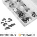 SCUARI Woodruff Key Assortment,120pcs Half Moon Keys,Key Stock Assortment,10 Popular Sizes Woodruff Semicircle Keys,Half Moon Semicircle Bond Key Hardware Keyway Set for Flywheel Applications