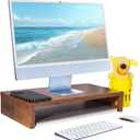 Monitor Stand Riser, Computer Stand, Desk Organizers and Accessories, Laptop Shelf Computer Monitor Riser with Storage for TV Screen PC Printer (Rust Brown-15.75inch)