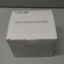 Smart Temperature Control Coffee Mug for Desk, Heated Cup with 10Hrs Auto Shut Off, USB Powered Mug Warmer Set (12oz-Ivory White)