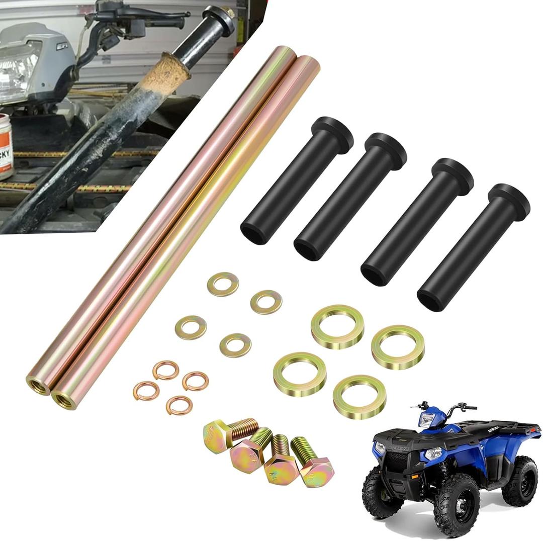Upgraded Front Lower A-ARM Bushing Shaft Kit 7501093 for Polaris Sportsman 400 500 570 600 700 800,Trail Blazer 250 330 400, etc. Front Lower A Arm Bushings Kit w/Shaft
